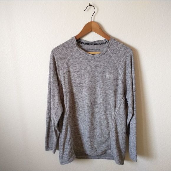 Cuddl Duds Other - 5 For $25 | Cuddl Duds ClimateSport Long Sleeve Crew in Heather Grey | L